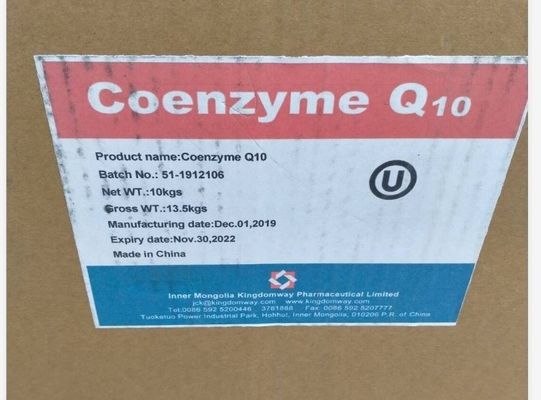 Coenzym Q10/Coq10/Ubiquinon 10 99% CAS 303-98-0 Nährstoffzusammensetzung und Anpassung