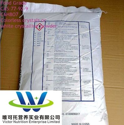 Zitronensäure BP2012/USP32/FCC E330 für Papierverpackungen aus E330 CAS 77-92-9