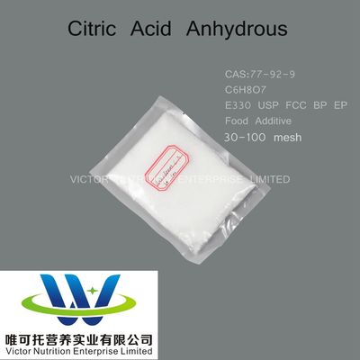 Zertifizierung E330 Citronensäure anhydrisch CASNo 77-92-9 für BP98 / BP2012 / USP32 / E330