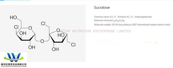 Stabilisierungswirkung Sucralosepulver CAS 56038-13-2 EINECS 259-952-2 für Lebensmittelzusatzstoffe