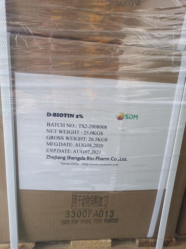 Tierernährung Vitamin B7 /Biotin 2% / Futtermittel Naturressource CAS Nr. 58-85-5