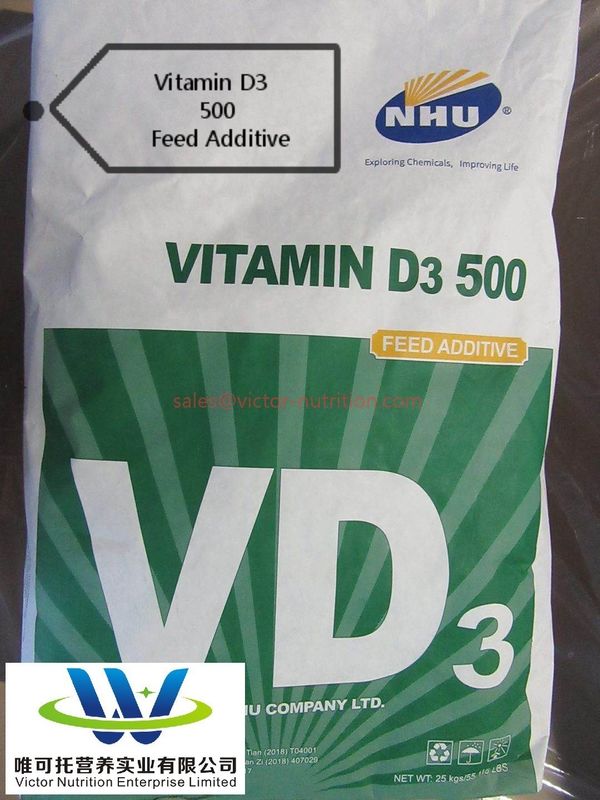 Vitamin D3 500 000 IU für Tierfutter mit hohem Ertrag Vd3 500 Vitamine 5000 t/Monat