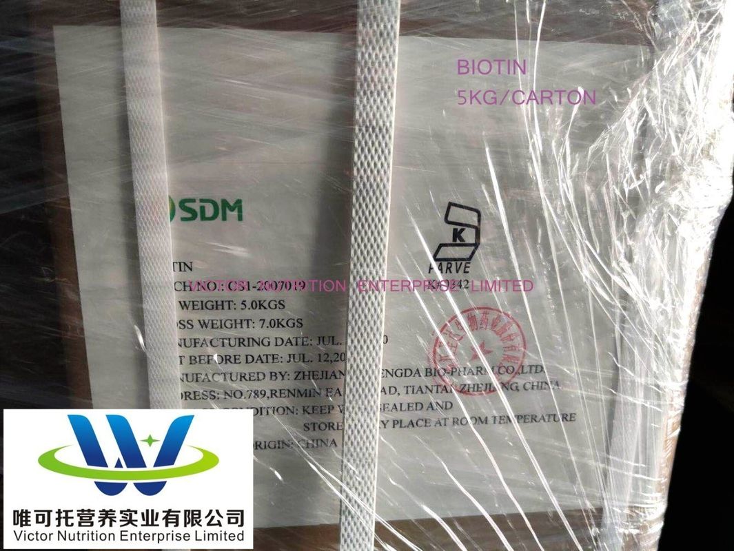 D-Biotin CAS Nr. 58-85-5 Vitamin H Vitamin B7 EINECS 200-399-3 Verpackungsmaterial Papier