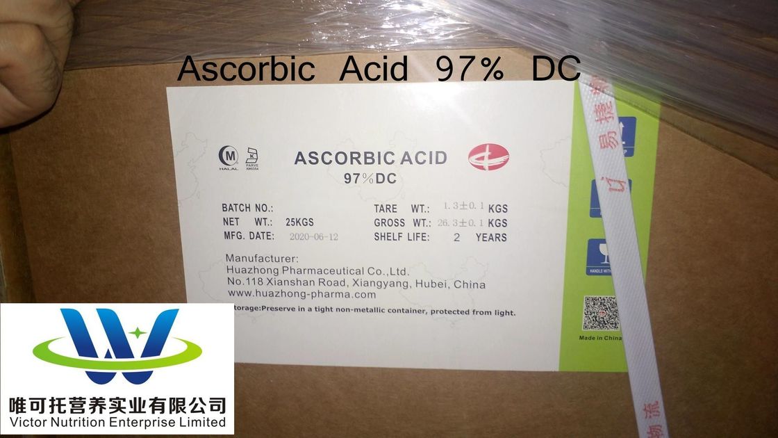 Lebensmittelzusatzstoff Ascorbinsäure DC97% Vitamin C CAS Nr. 50-81-7